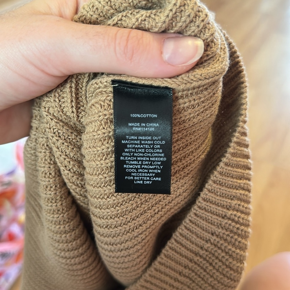 Frye Tan Ribbed Sweater Tank - Picture 5 of 5